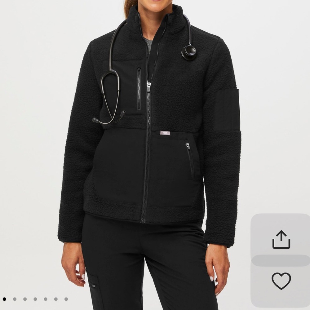 Figs On Shift Sherpa Scrub Jacket
